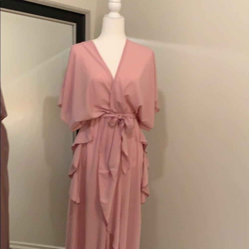 Long flattering and flirty dress